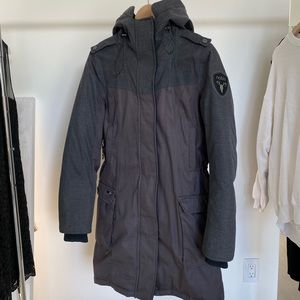 Nobis Grey down/feather Winter Coat
